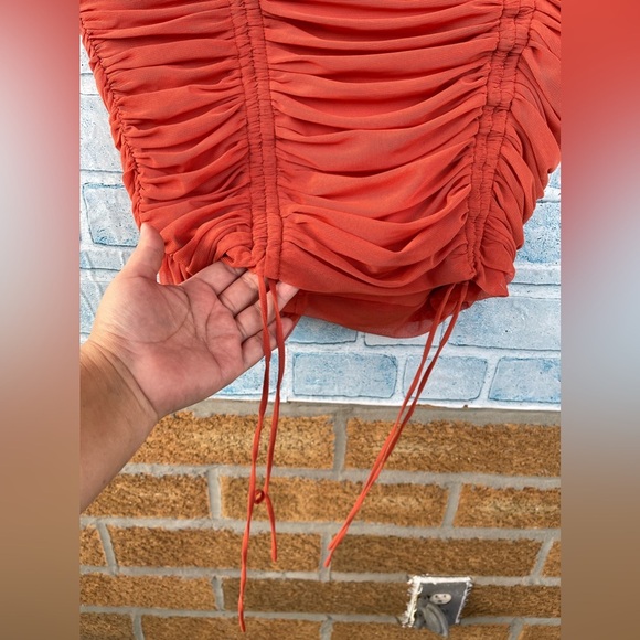 Michael Costello x REVOLVE Coen Mini Dress in Orange size small - Picture 6 of 12